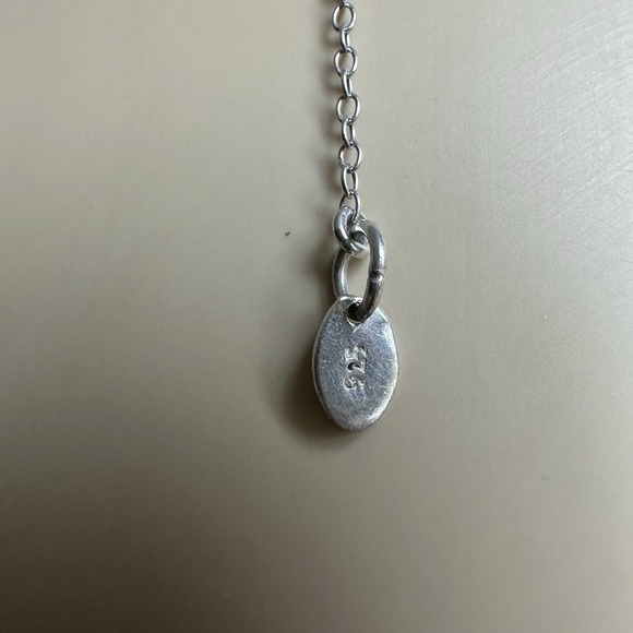 Anna Beck Pendant Necklace 17 Inch Gili Bar 925 Sterling Silver Gold Tone 4.7g - Picture 8 of 12